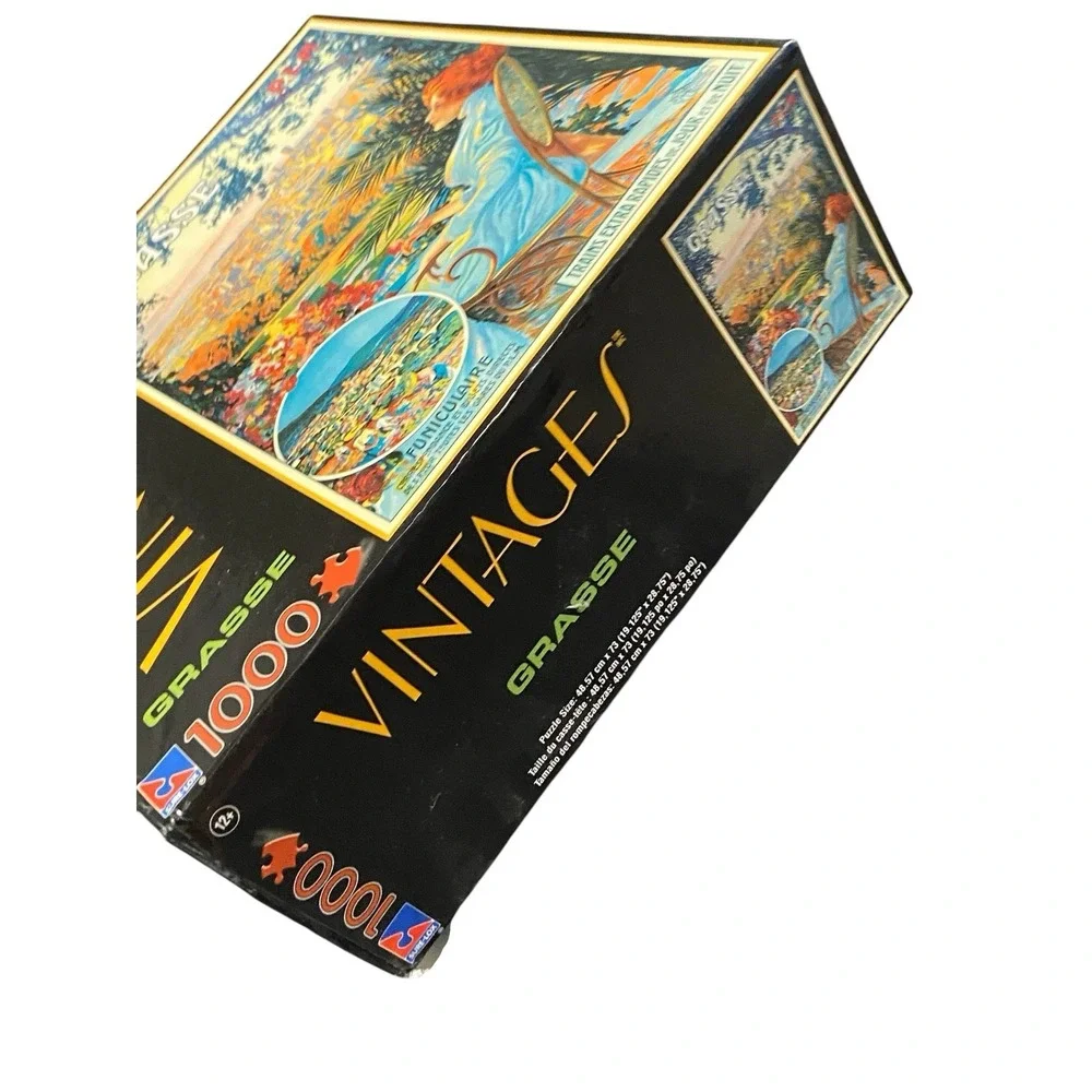 Sure-Lox Vintages Grasse 1000 Piece Puzzle 2006 P.L.M. France Complete